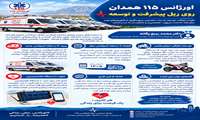 مرکز اورژانس ۱۱۵ همدان روی ریل پیشرفت و توسعه